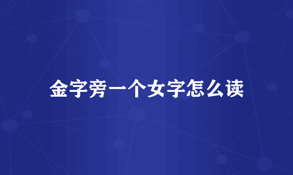 金字旁一个女字怎么读