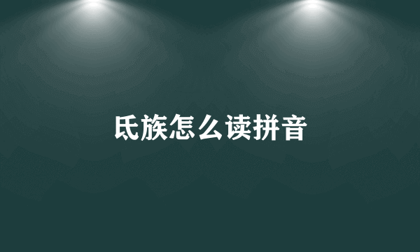 氐族怎么读拼音