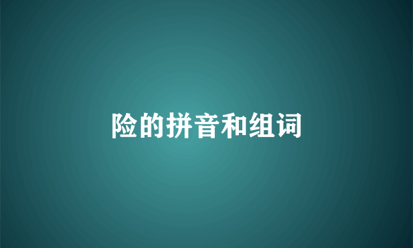 险的拼音和组词