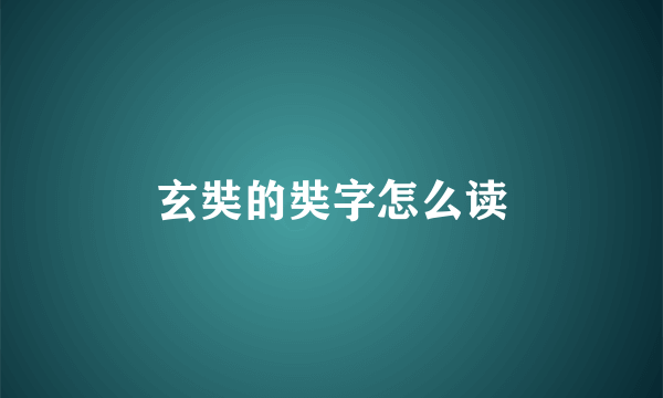 玄奘的奘字怎么读