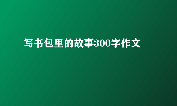 写书包里的故事300字作文