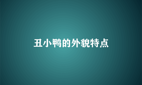 丑小鸭的外貌特点