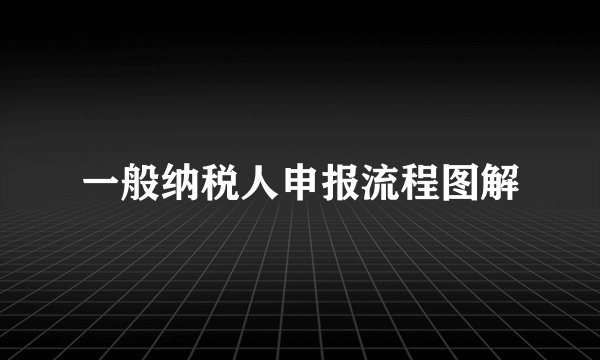 一般纳税人申报流程图解