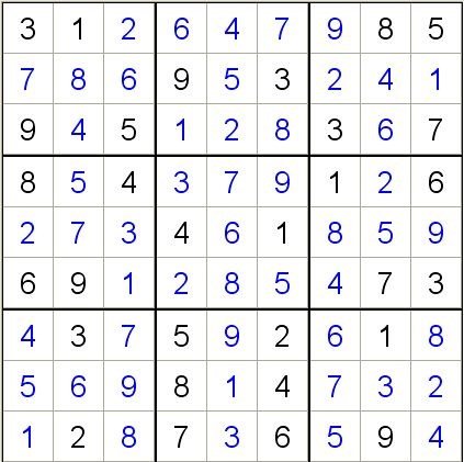 数独的题目及答案