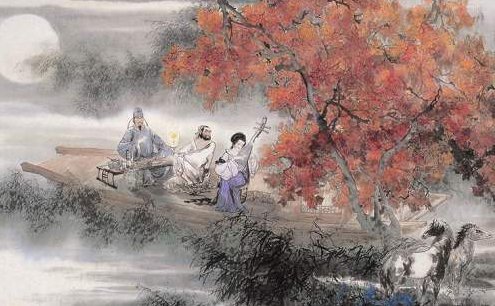 江州司马青衫湿上一句