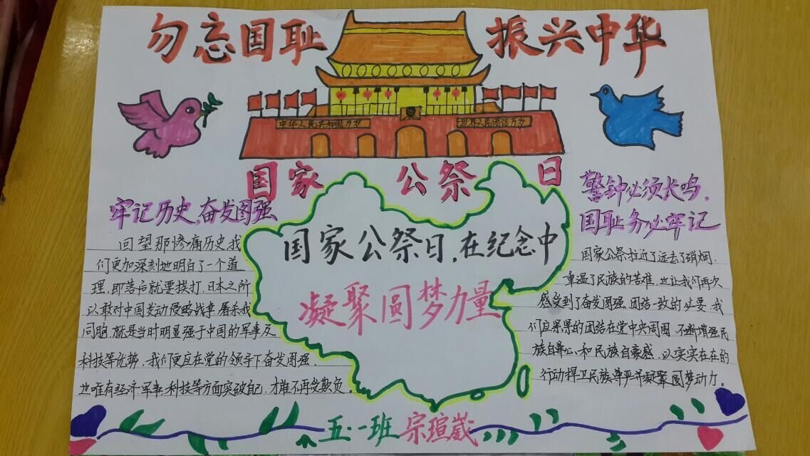 国家公祭日手抄报所有的图片
