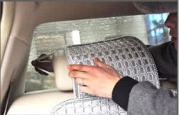 汽车后座椅套怎么安装