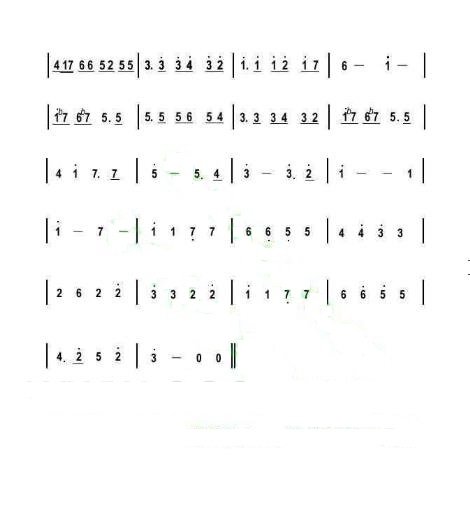 最简单的卡农电子琴简谱