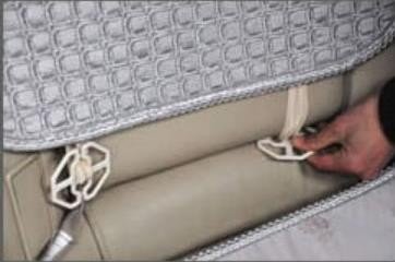 汽车后座椅套怎么安装