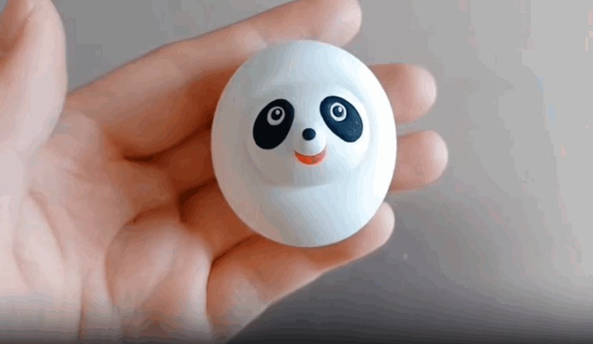 冰墩墩粘土制作