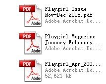 哪里能够下到美国的那个《Playgirl》PDF格式的杂志了？？要确实能够下到东东滴哦！！谢谢！