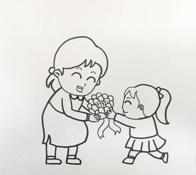 母亲节送给妈妈的画 最好有图 谢谢