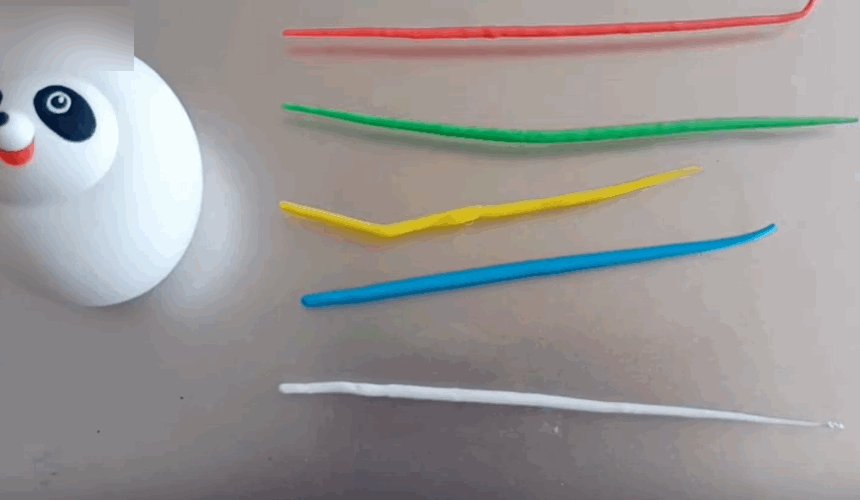 冰墩墩粘土制作