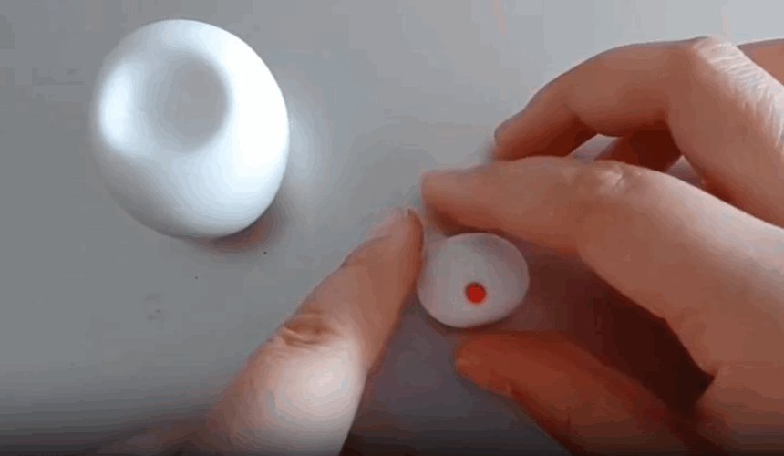 冰墩墩粘土制作