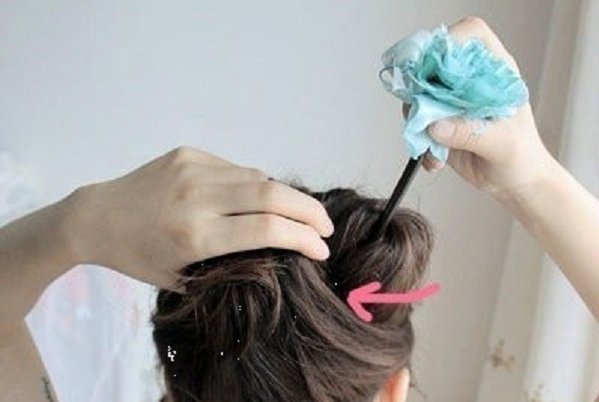 中发如何用发簪盘发图解100种