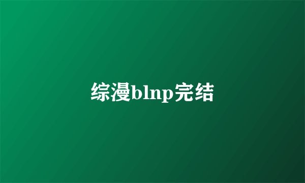 综漫blnp完结