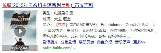 吴彦祖演的美剧叫什么名字