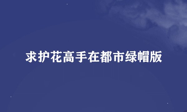 求护花高手在都市绿帽版