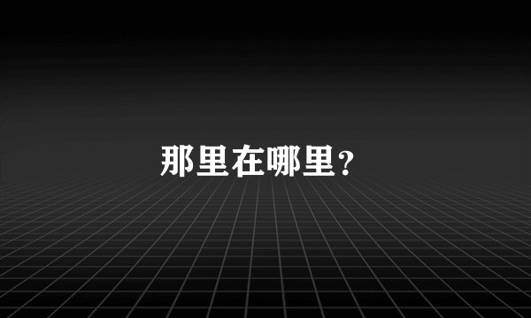 那里在哪里？