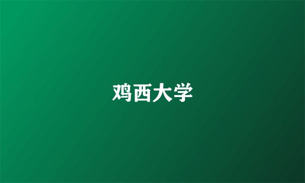 鸡西大学