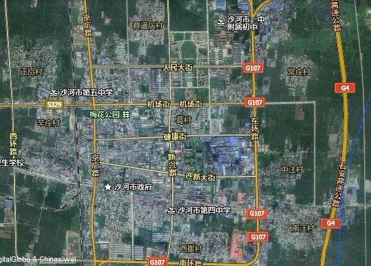河北沙河市市区地图