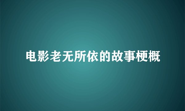 电影老无所依的故事梗概