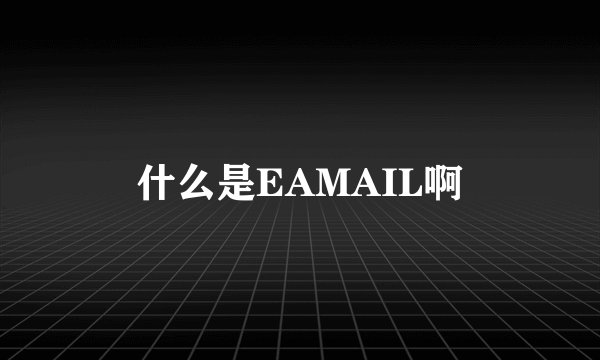 什么是EAMAIL啊