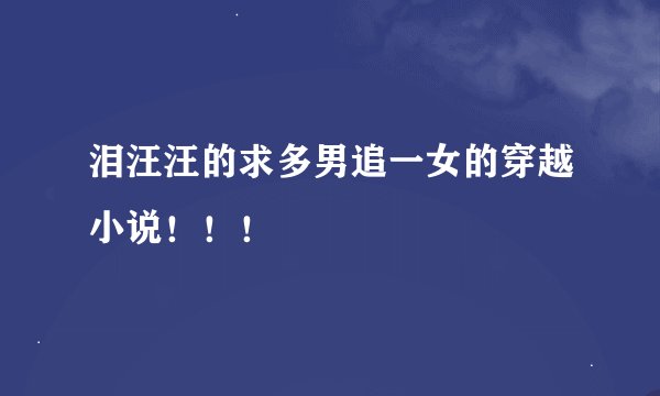 泪汪汪的求多男追一女的穿越小说！！！