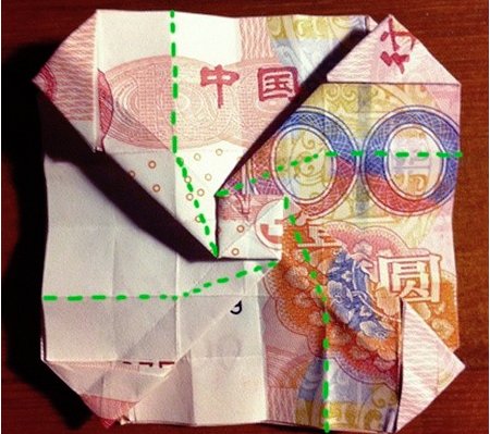 用钱折玫瑰花的方法