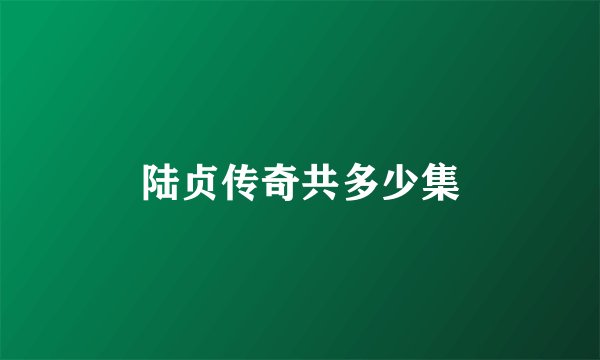 陆贞传奇共多少集