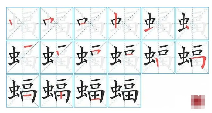 蝠组词和拼音部首