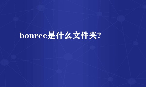 bonree是什么文件夹?