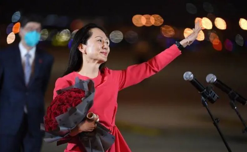 孟晚舟丈夫大喊我爱你，看到妻子回国这一刻，刘晓棕是不是非常激动