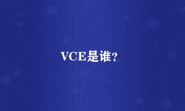 VCE是谁？