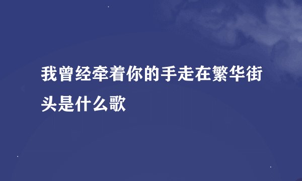 我曾经牵着你的手走在繁华街头是什么歌