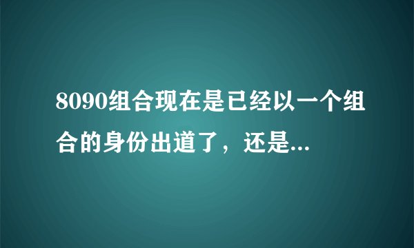 8090组合现在是已经以一个组合的身份出道了，还是会改名字正式出道？