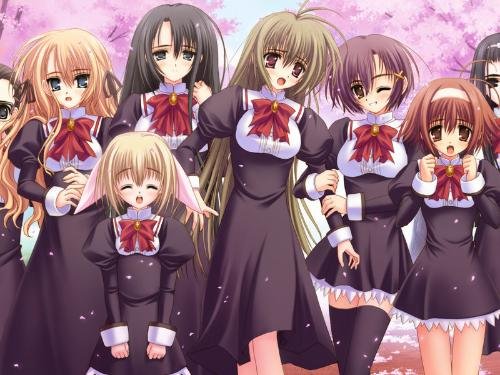 找动漫 女主好看 【无男主】—【摇曳百合】。【无女主+治愈系】—【夏目友人帐】当然纯女要女主好看的！