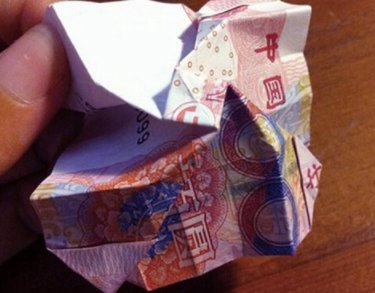 人民币玫瑰花的折法大全图解