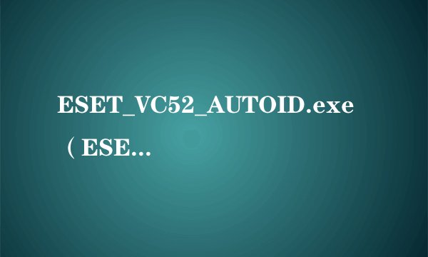 ESET_VC52_AUTOID.exe （ESET ID自动获取填写工具）是什么？