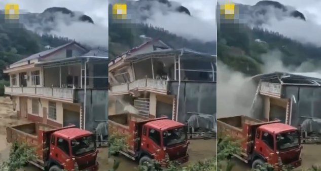 50万建的新房被洪水冲倒，近河道为何不适宜修房子？