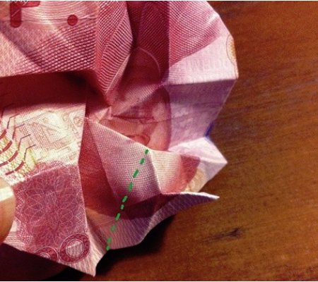 用钱折玫瑰花的方法