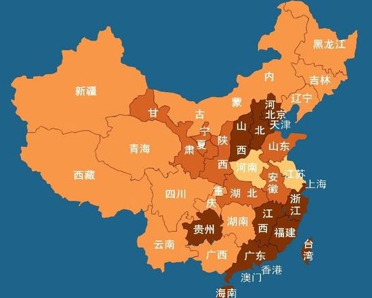 山西大致在北京的什么方向