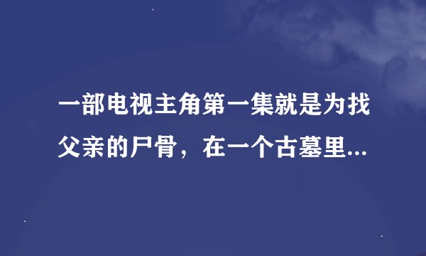 一部电视主角第一集就是为找父亲的尸骨,在一个古墓里面,他父亲也是