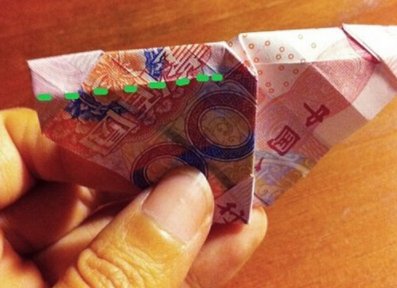 人民币玫瑰花的折法大全图解