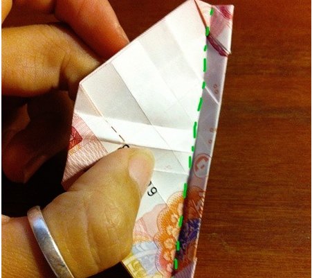 用钱折玫瑰花的方法