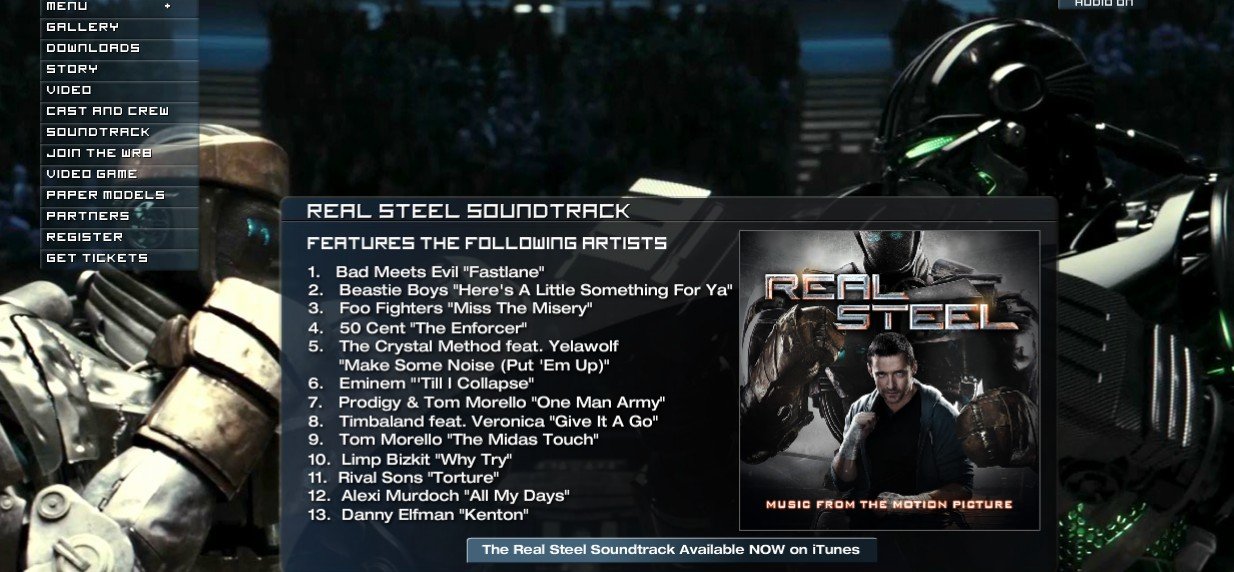 求 钢甲铁拳 中的所有音乐 谢谢 有名字就ok了