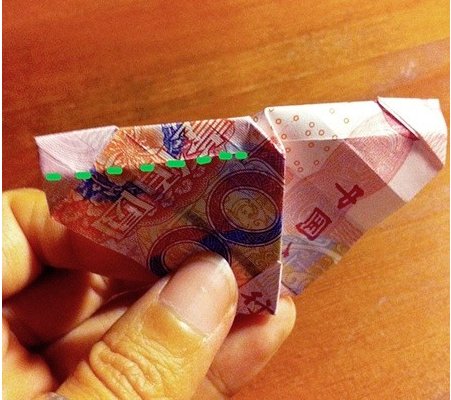 用钱折玫瑰花的方法