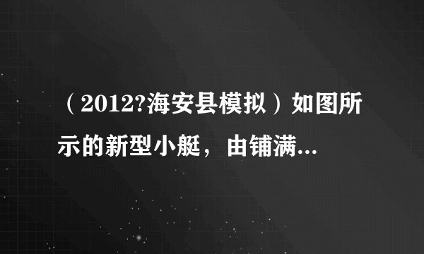 （2012?海安县模拟）如图所示的新型小艇，由铺满船面的光伏太阳能电池板提供工作能源，依赖太阳能进行环