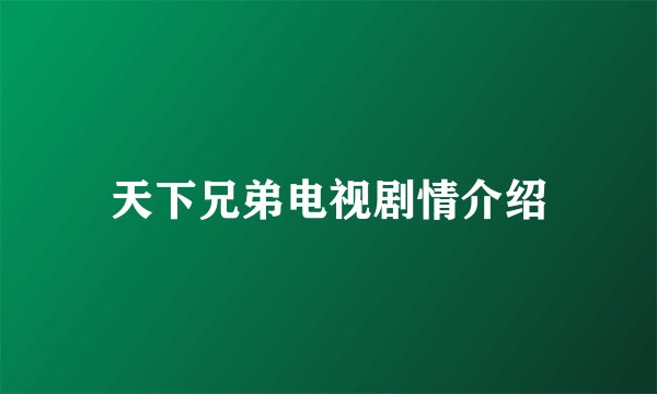 天下兄弟电视剧情介绍