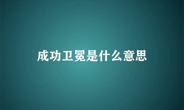 成功卫冕是什么意思
